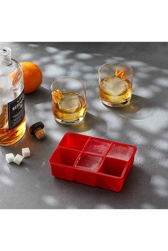İndirimkap Kare Şekilli Plastik Kapaklı Renkli Buz Kalıbı