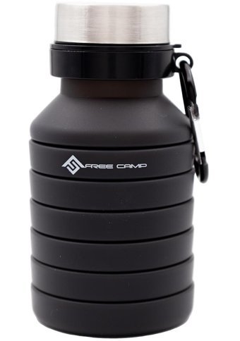 Free Camp Karabinalı Paslanmaz Çelik 500 ml Outdoor Termos Siyah
