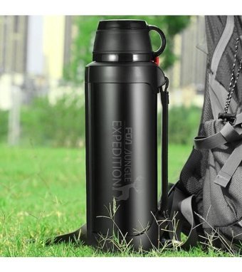 Fuguang Vakum Paslanmaz Çelik 2.5 lt Outdoor Termos Siyah