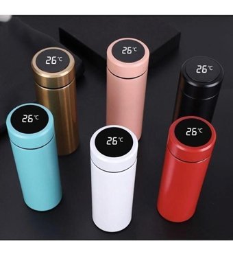 Jumbo Dereceli Paslanmaz Çelik 500 ml Outdoor Termos Beyaz