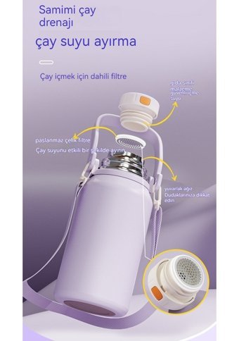 Hyt Paslanmaz Çelik 800 ml Outdoor Termos Beyaz