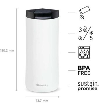Aladdin Urban Thermavac Paslanmaz Çelik 0.35 lt Outdoor Termos Çok Renkli