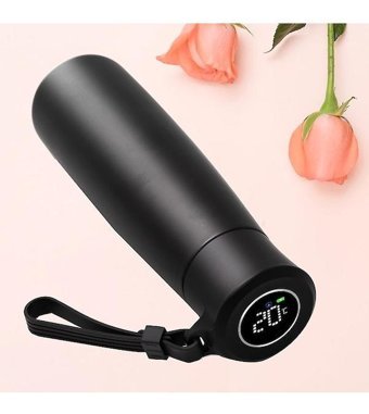 Alibee Akıllı Paslanmaz Çelik 0.45 lt Outdoor Termos Siyah