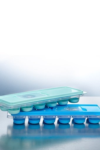 Asl Dikdörtgen Plastik Kapaklı renkli Buz Kalıbı