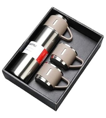 Worryfreeshopping Hot&Cold Paslanmaz Çelik 0.5 lt Outdoor Termos Gri