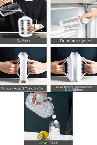 Home & Home Kare Şekilli Silikon Mini Renkli Buz Kalıbı