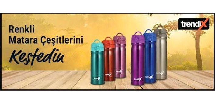 Trendix Çelik 0.35 lt Outdoor Termos Gri