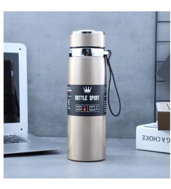 Orz Klasik Paslanmaz Çelik 600 ml Outdoor Termos Altın