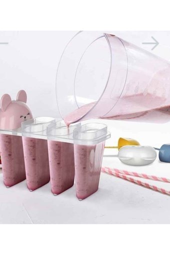Akcakese Yuvarlak Şekilli Plastik Kapaklı Renkli Buz Kalıbı