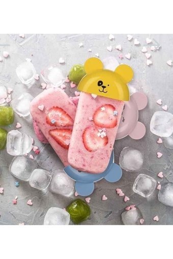Akcakese Yuvarlak Şekilli Plastik Kapaklı Renkli Buz Kalıbı