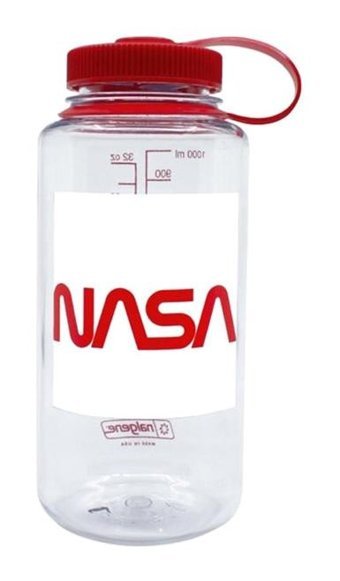 Nalgene Wide Mount Nasa Plastik 1 lt Outdoor Termos Şeffaf