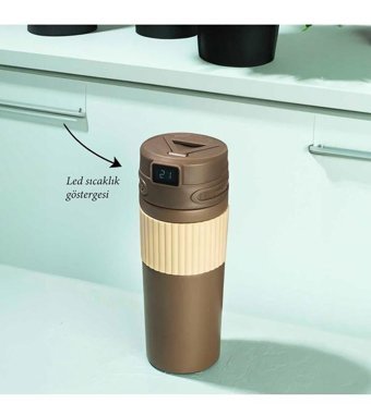 Coocker 1394-1 Paslanmaz Çelik 0.48 lt Outdoor Termos Kahverengi