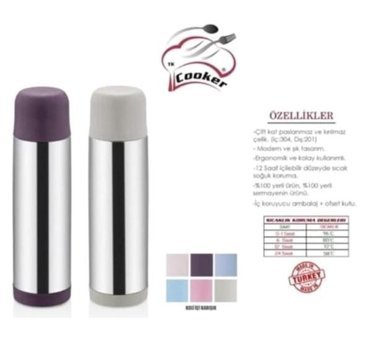 Cooker Ckr2002 Çelik 0.75 lt Outdoor Termos Çok Renkli