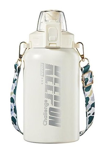 Happyplanet Xiaoqityh Paslanmaz Çelik 0.85 lt Outdoor Termos Beyaz