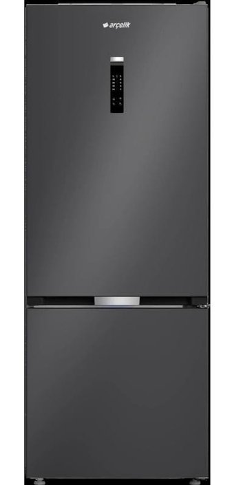 Arçelik 270475 EA Çift Kapılı No Frost D Enerji Sınıfı 475 lt Gri Altan Donduruculu Solo Buzdolabı