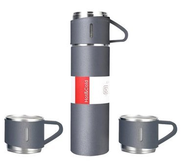 Hallow Yalıtımlı Paslanmaz Çelik 0.5 lt Outdoor Termos Gri
