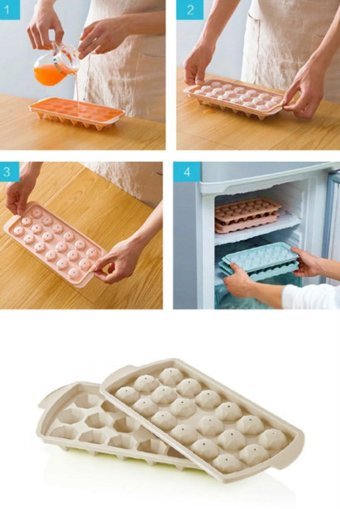 Ongu Home Kare Şekilli Silikon Mini Renkli Buz Kalıbı