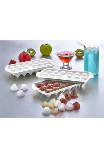 Ongu Home Kare Şekilli Silikon Mini Renkli Buz Kalıbı