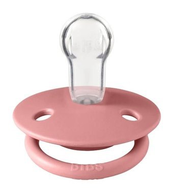 Bibs De Lux 0-6 Ay Delikli Ortodontik Yenidoğan Kiraz Uçlu Damaklı Silikon Emzik Pembe