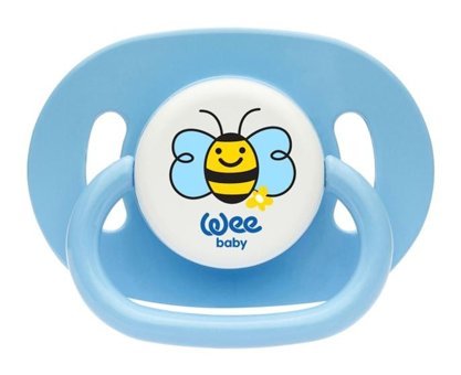 Wee Baby 0-36 Ay Delikli Kiraz Uçlu Silikon Emzik Mavi