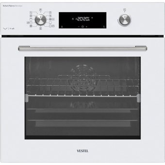 Vestel AF-861052 B 69 lt Buharlı Analog Ankastre Fırın Beyaz