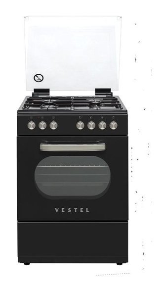 Vestel SF 8400 DG 66 lt Ocaklı Analog Retro Solo Fırın Siyah