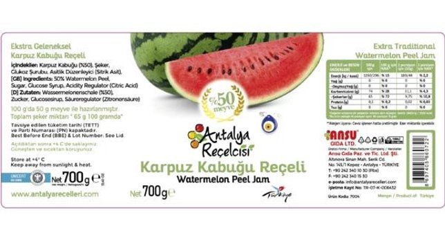 Antalya Reçelcisi Karpuz Reçeli 700 gr