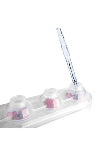 Titiz Dondurma Şekilli Plastik Kapaklı Renkli Buz Kalıbı