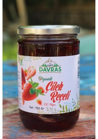 Davras Organik Çilek Reçeli 700 gr