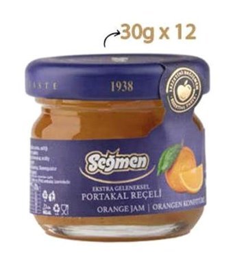 Seğmen Portakal Reçeli 12x30 gr