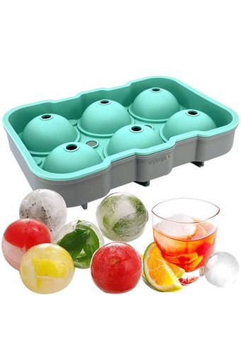 Küçük Ew Yuvarlak Şekilli Plastik Kapaklı Şeffaf Buz Kalıbı