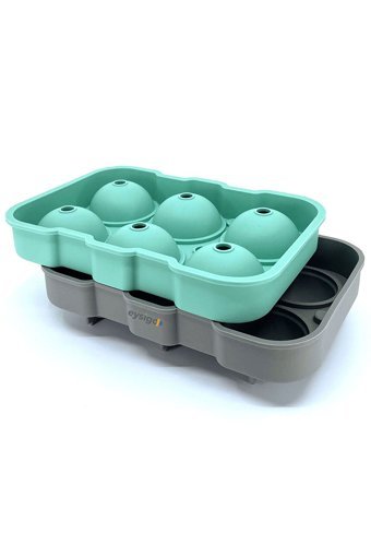 Küçük Ew Yuvarlak Şekilli Plastik Kapaklı Şeffaf Buz Kalıbı