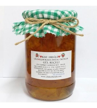 Çilekeş Burada Doğal Ürünler Gül Reçeli 750 gr