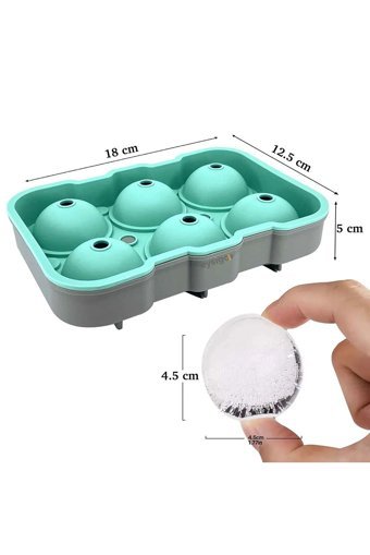 Hünkar Concept Yuvarlak Şekilli Plastik Kapaklı Şeffaf Buz Kalıbı
