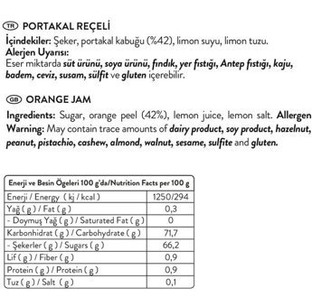 Dökme Ürünler Portakal Reçeli 400 gr