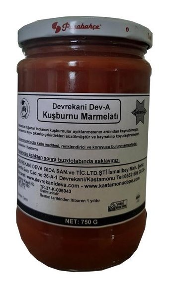 Devrekani Deva Kuşburnu Reçeli 750 gr