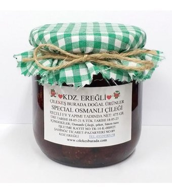 Çilekeş Burada Doğal Ürünler Çilek Reçeli 475 gr