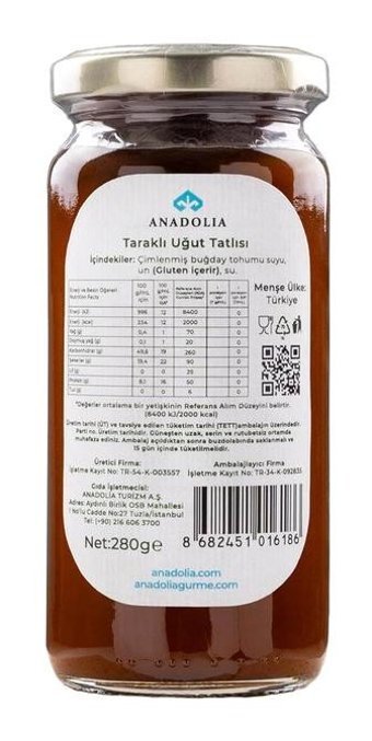 Anadolia Buğday Çimi Reçeli 280 gr