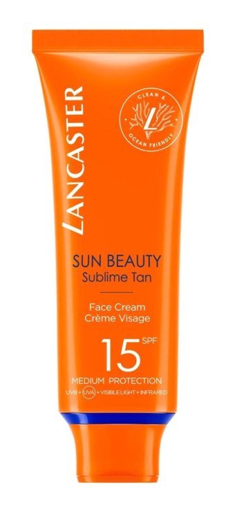 Lancaster Sun Beauty Face 15 Faktör İçin Nemlendirici Suya Dayanıklı Yüz ve Vücut Güneş Kremi 50 ml