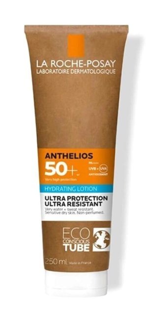 La Roche Posay Anthelios Hydrating 50 Faktör Tüm Ciltler İçin Nemlendirici Suya Dayanıklı Yüz ve Vücut Güneş Kremi 250 ml