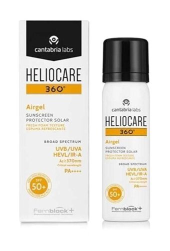 Heliocare 360 Airgel 50 Faktör Karma Ciltler İçin Nemlendirici Yağsız Yüz ve Vücut Güneş Kremi 50 ml