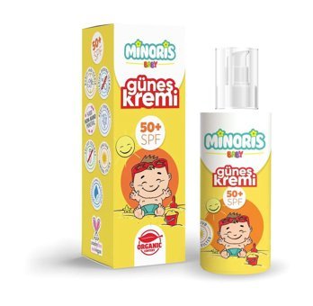 Minoris Baby 50 Faktör Tüm Ciltler İçin Nemlendirici Suya Dayanıklı Yüz Güneş Kremi 110 ml