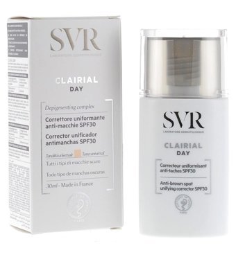 Svr Clairial Day Anti Renkli 30 Faktör İçin Leke Karşıtı Nemlendirici Yaşlanma Karşıtı Aydınlatıcı Suya Dayanıklı Yüz Güneş Kremi 30 ml