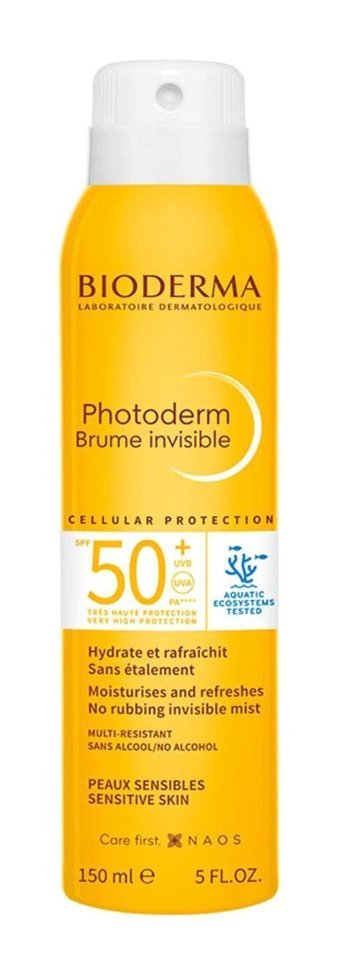 Bioderma Photoderm Brume Invisible 50 Faktör Tüm Ciltler İçin Nemlendirici Suya Dayanıklı Yüz Güneş Kremi 150 ml
