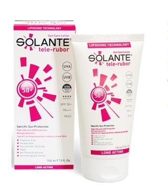 Solante 50 Faktör İçin Leke Karşıtı Nemlendirici Yaşlanma Karşıtı Suya Dayanıklı Yüz ve Vücut Güneş Losyonu 150 ml