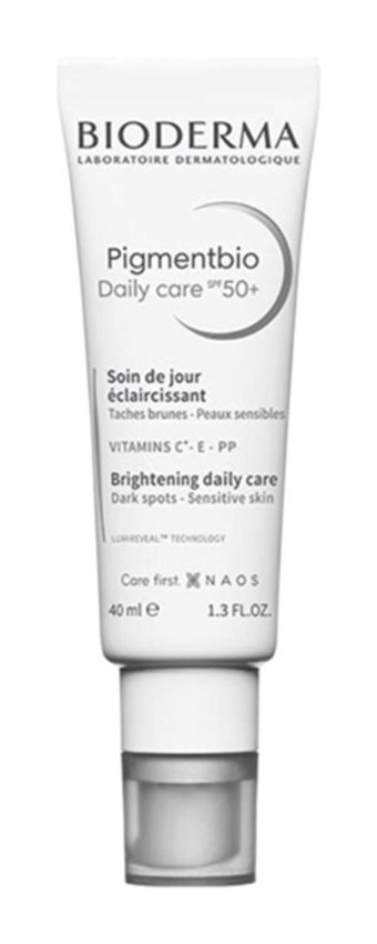 Bioderma Pigmentbio 50 Faktör Hassas Ciltler İçin Leke Karşıtı Nemlendirici Aydınlatıcı Suya Dayanıklı Yüz Güneş Kremi 40 ml