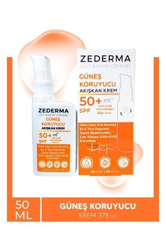 Zederma 50 Faktör İçin Leke Karşıtı Nemlendirici Yaşlanma Karşıtı Suya Dayanıklı Yüz ve Vücut Güneş Kremi 50 ml