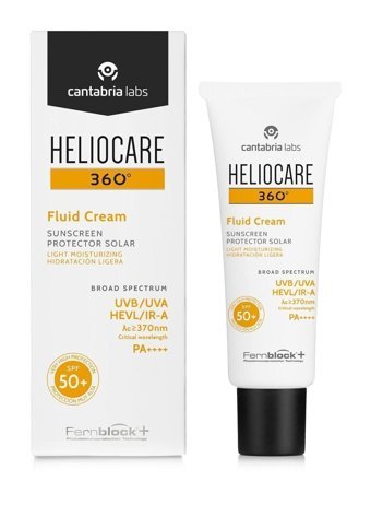 Heliocare Fluid Cream 50 Faktör Tüm Ciltler İçin Nemlendirici Suya Dayanıklı Yüz Güneş Kremi 50 ml