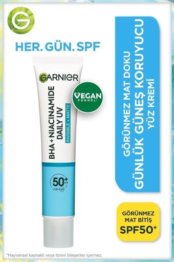Garnier Ideal Soleil 50 Faktör İçin Leke Karşıtı Nemlendirici Yağsız Suya Dayanıklı Yüz ve Vücut Güneş Kremi 40 ml