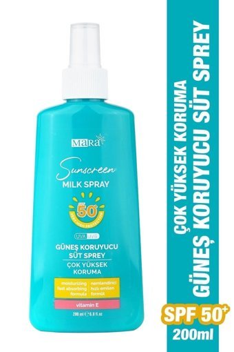Mara 50 Faktör İçin Nemlendirici Yüz ve Vücut Güneş Kremi 200 ml